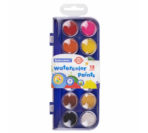 Краски акварельные BRAUBERG 