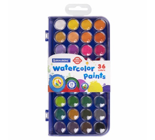 Краски акварельные BRAUBERG 