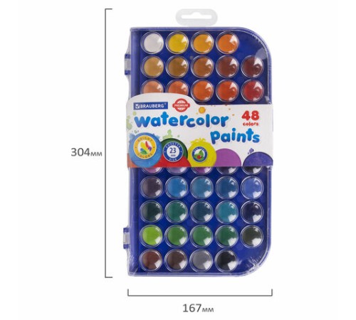 Краски акварельные BRAUBERG 