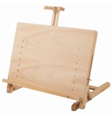 Мольберт настольный BRAUBERG ART CLASSIC, регулируемый верхний держатель, 50х37х39 см, бук, 191756
