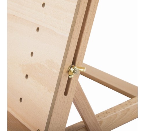 Мольберт настольный BRAUBERG ART CLASSIC, регулируемый верхний держатель, 50х37х39 см, бук, 191756