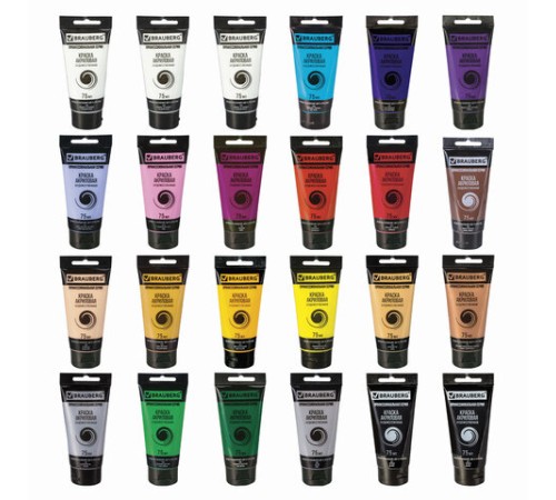 Краски акриловые художественные НАБОР 