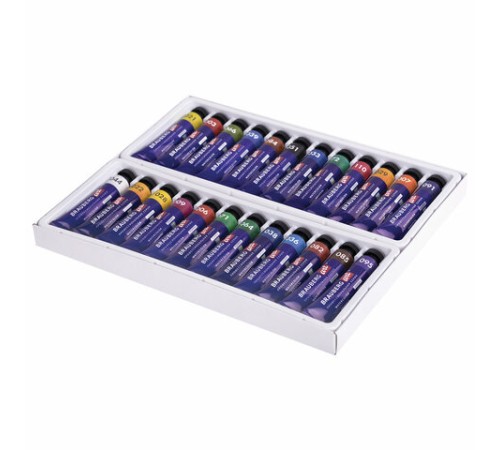 Акварель художественная в тубах НАБОР 24 цвета по 12 мл, BRAUBERG ART CLASSIC, 191765