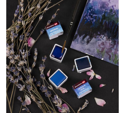 Акварель художественная кюветы НАБОР 36 цветов по 3,5 г, металлический кейс, BRAUBERG ART PREMIERE, 191774