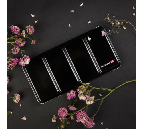 Акварель художественная кюветы НАБОР 48 цветов по 3,5 г, металлический кейс, BRAUBERG ART PREMIERE, 191775