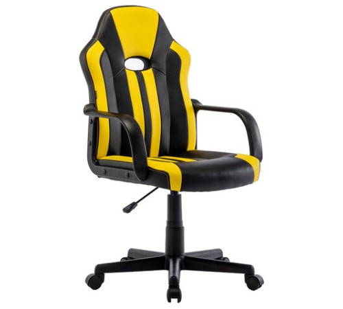 Кресло компьютерное BRABIX "Stripe GM-202", экокожа, черное/желтое, 532510 Кресло компьютерное BRABIX "Stripe GM-202", экокожа, черное/желтое, 532510