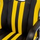 Кресло компьютерное BRABIX "Stripe GM-202", экокожа, черное/желтое, 532510
