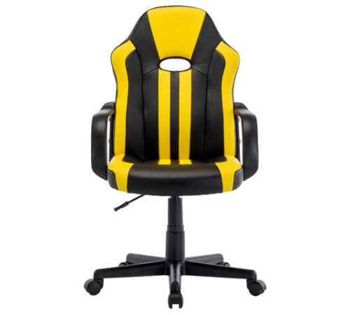 Кресло компьютерное BRABIX "Stripe GM-202", экокожа, черное/желтое, 532510 Кресло компьютерное BRABIX "Stripe GM-202", экокожа, черное/желтое, 532510
