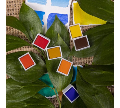 Акварель художественная в кюветах НАБОР 36 цветов по 2,5 г, BRAUBERG ART DEBUT, 191779