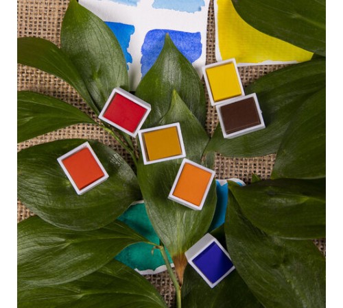 Акварель художественная в кюветах НАБОР 48 цветов по 2,5 г, BRAUBERG ART DEBUT, 191780