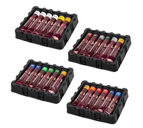 Краски акриловые художественные BRAUBERG ART PREMIERE, НАБОР 24 шт., в тубах по 22 мл, 191782