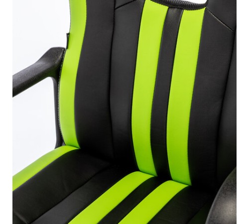 Кресло компьютерное BRABIX "Stripe GM-202", экокожа, черное/зеленое, 532511 Кресло компьютерное BRABIX "Stripe GM-202", экокожа, черное/зеленое, 532511
