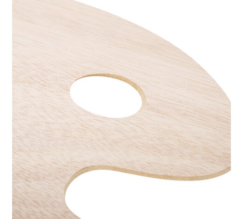 Палитра художественная деревянная овальная 20х30 см, BRAUBERG ART CLASSIC, 192232