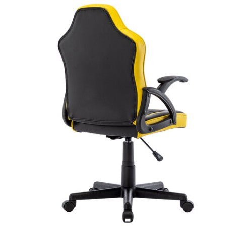 Кресло компьютерное BRABIX "Shark GM-203", экокожа, черное/желтое, 532514 Кресло компьютерное BRABIX "Shark GM-203", экокожа, черное/желтое, 532514