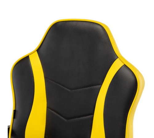 Кресло компьютерное BRABIX "Shark GM-203", экокожа, черное/желтое, 532514 Кресло компьютерное BRABIX "Shark GM-203", экокожа, черное/желтое, 532514