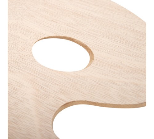 Палитра художественная деревянная овальная 30х40 см, BRAUBERG ART CLASSIC, 192233