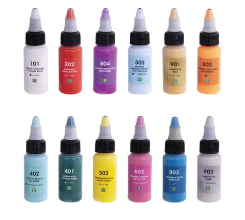 Краски акриловые для техники 