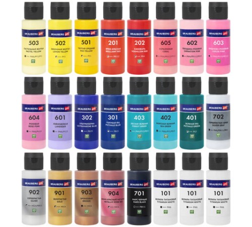 Краски акриловые для техники 