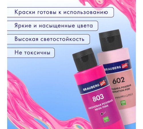 Краски акриловые для техники 