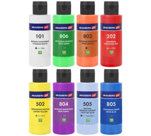 Краски акриловые для техники 