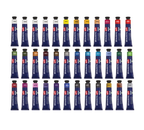 Краски акриловые художественные, НАБОР 36 штук, 31 цвет, в тубах по 22 мл, BRAUBERG ART CLASSIC, 192245
