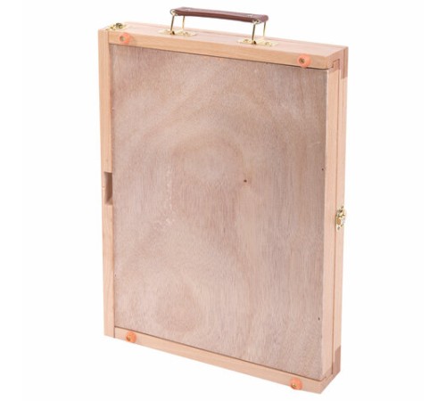 Мольберт настольный из бука с выдвижным ящиком, 34,5х26х27 см, холст до 30 см, BRAUBERG ART, 192247