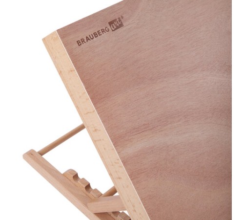 Мольберт настольный из бука А3, 47х36х31 см, регулируемый угол наклона, BRAUBERG ART CLASSIC, 192248