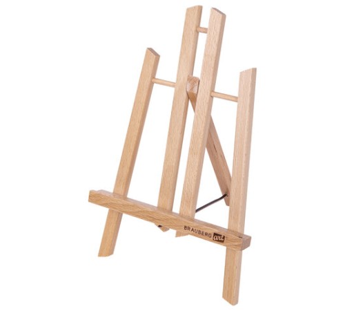 Мольберт настольный из бука 19х16х28 см, высота холста до 30 см, лакированный, BRAUBERG ART CLASSIC, 192253