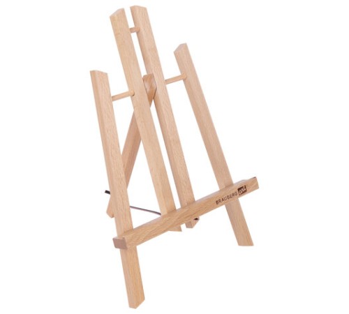 Мольберт настольный из бука 19х16х28 см, высота холста до 30 см, лакированный, BRAUBERG ART CLASSIC, 192253