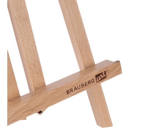 Мольберт настольный из бука 19х16х28 см, высота холста до 30 см, лакированный, BRAUBERG ART CLASSIC, 192253