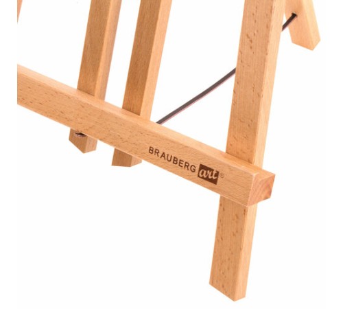 Мольберт настольный из бука 24х30х46 см, высота холста до 50 см, лакированный, BRAUBERG ART CLASSIC, 192255