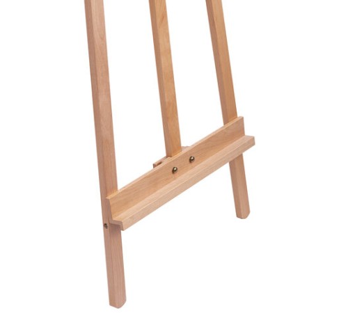 Мольберт напольный из бука, 158х50х87 см, высота холста до 121 см, лакированный, BRAUBERG ART CLASSIC, 192259