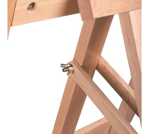 Мольберт напольный из бука, 158х50х87 см, высота холста до 121 см, лакированный, BRAUBERG ART CLASSIC, 192259