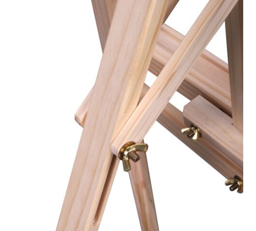 Мольберт напольный из сосны Лира, 170х55х70 см, высота холста до 107 см, BRAUBERG ART CLASSIC, 192260