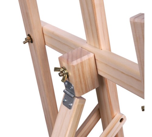 Мольберт напольный из сосны Лира, 170х55х70 см, высота холста до 107 см, BRAUBERG ART CLASSIC, 192260