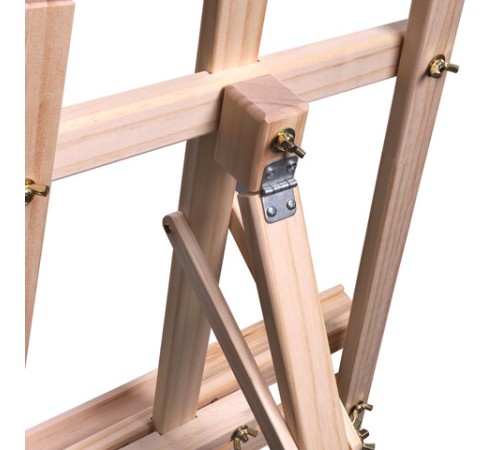 Мольберт напольный из сосны Лира, 170х55х70 см, высота холста до 107 см, BRAUBERG ART CLASSIC, 192260