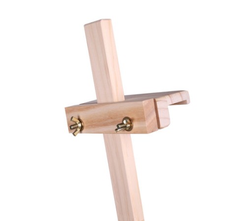 Мольберт напольный из сосны Лира с полкой, 170х55х70 см, высота холста до 107 см, BRAUBERG ART CLASSIC, 192261