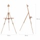 Мольберт полевой-тренога, бук, с полкой, высота 132-192 см, высота холста 112 см, BRAUBERG ART, 192262