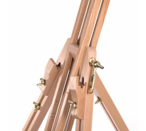 Мольберт полевой - тренога из сосны, высота 86-181 см, высота холста 104 см, BRAUBERG ART, 192263