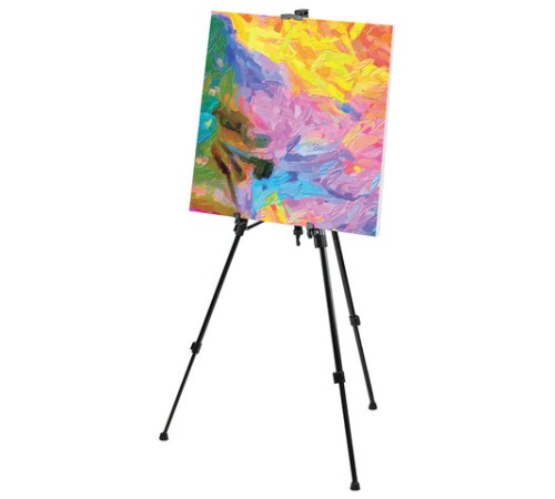 Мольберт-тренога металлический переносной, телескопический, 92х156х80 см, чехол, BRAUBERG ART, 192264