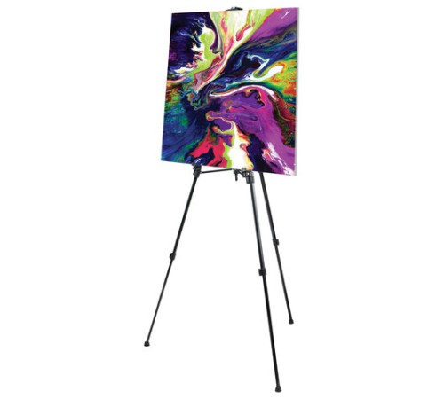 Мольберт-тренога металлический переносной, телескопический, 93х184х83 см, чехол, BRAUBERG ART, 192265