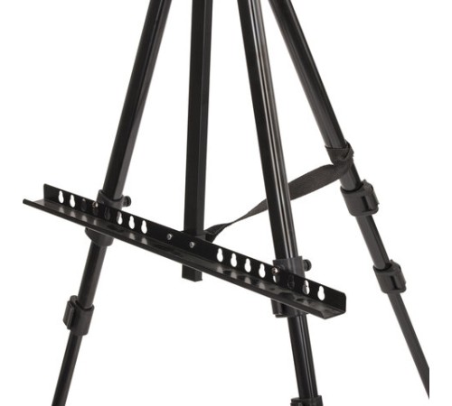 Мольберт-тренога металлический переносной, телескопический, 117х166х94 см, чехол, BRAUBERG ART, 192266