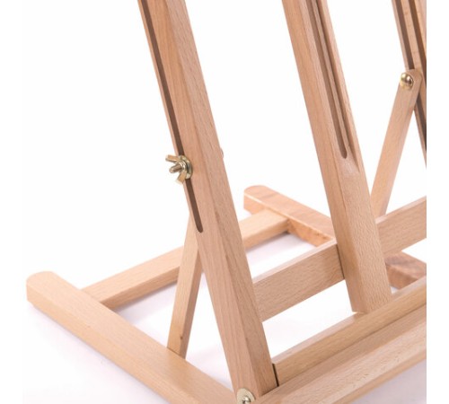 Мольберт настольный из бука, 27,5х97х32 см, высота холста 56 см, BRAUBERG ART CLASSIC, 192269