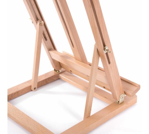 Мольберт настольный из бука, 27,5х97х32 см, высота холста 56 см, BRAUBERG ART CLASSIC, 192269