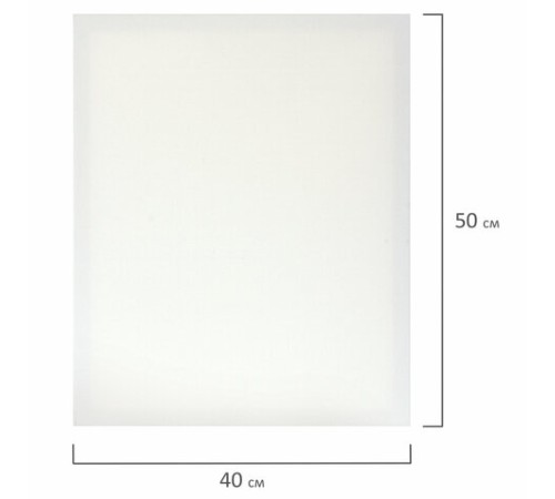 Холсты на подрамнике НАБОР 3 шт. (30х40 см, 40х50 см, 50х70 см), 280 г/м2, грунт, хлопок, BRAUBERG ART, 192270