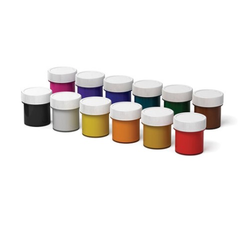 Гуашь ERICH KRAUSE Basic, 12 цветов по 17 мл, картонная упаковка, 50544