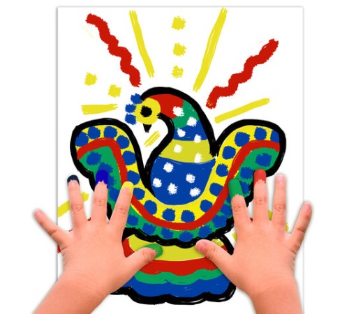 Краски пальчиковые для малышей от 1 года, 6 цветов (3 классических + 3 флуоресцентных) х 40 мл, BRAUBERG KIDS, 192279