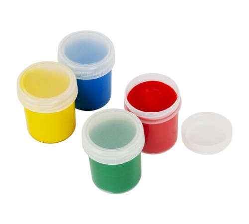 Краски пальчиковые сенсорные для малышей от 1 года, 4 цвета по 40 мл, BRAUBERG KIDS, 192280