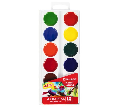 Краски акварельные BRAUBERG 