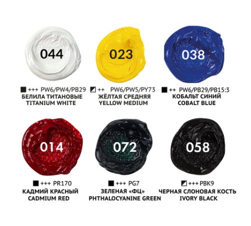 Краски масляные ВОДОРАЗБАВИМЫЕ художественные, 6 цветов по 37 мл в тубах, BRAUBERG ART PREMIERE, 192292